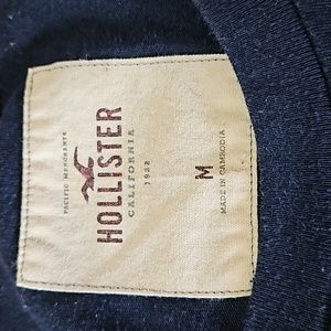 Hollister Blue T-Shirt w/ Logo short sleeve size Medium